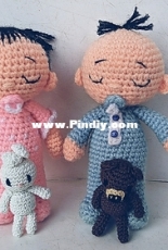 Melani Koo Amigurumi - Melani Halim -  Baby Twins Vina and Vino
