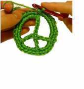 Crochet Spot - Rachel Choi - Peace Sign applique