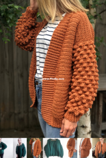 Little golden nook - Poet cardigan - English