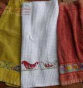 Kitchen towels 2  cross stitch - Trapos de cocina 2
