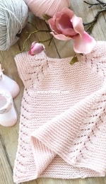 Lil’ Rosebud seamless dress / tunic top - P112 by OGE Knitwear Designs