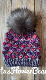 Lotus Flower Beanie - B Knits Handmade
