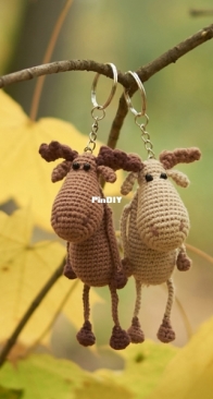 aN Zees Craft - Natalia Zayceva - Keychain Moose