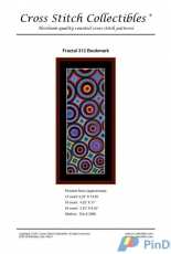 Cross Stitch Collectibles - Fractal 312 Bookmark - FR-312