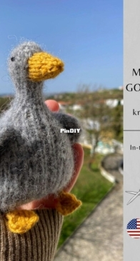 My Lovely Gosling Toy by Luba Andrushchenko - MayLilyKnitting