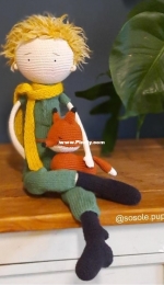 Sosole Puppen - Daria Vild/Wild - Little Prince outfit for Sosole doll plus Fox - Anzug Kleine Prinz fuer Sosole Puppe und Fuchs - German