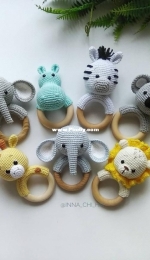 Safari baby Rattle - fairytoys by inna_chi_cm
