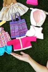 Gigi Serelepe Gianini Pereira  Bonecas Serelepes 3 guarda-roupas de bonecas - vestimentas
