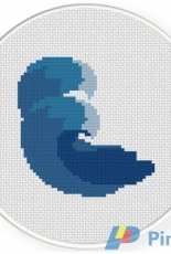 Daily Cross stitch - Wave
