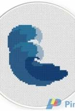 Daily Cross stitch - Wave