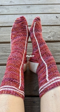 Varsity Beekeeper Socks by Rachel Leggett