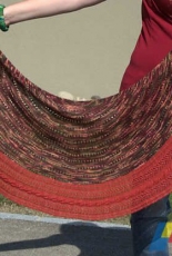 Soft Rainbow Design-Color Twister Shawl by Zsuzsa Kiss English, German, Hungarian