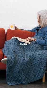 Rainchain Blanket by Kalurah Hudson - KnitPicks - free
