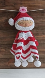 Toys By Valerie - Valerie Burova - Santa Claus Baby Lovey