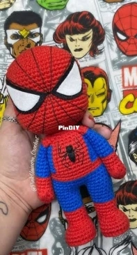 Pink Unicorn Crochet - Juliana Scarpa - Spiderman - Homem Aranha - Portuguese