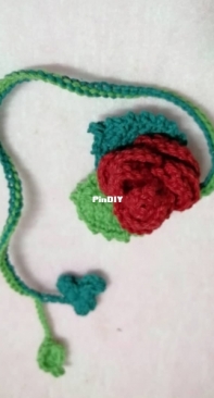 Crochet Bookmark - Flower