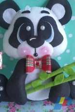 Mimos Isabel - Panda felt Pattern - Portuguese - Free