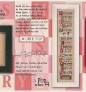 Lizzie Kate F88 - Double Flip Christmas By the Letter - M E R R