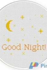Daily Cross Stitch - Good Night