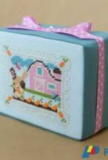 Frosted Pumpkin Stitchery - Spring Day At The Carrot Farm Finished Ornament