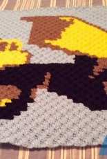 Crochet Couch - Dump Truck Afghan