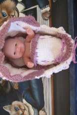 Moses basket for a doll