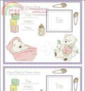 DMC My First Lickle Ted BL209/54 A New Lickle Life Sampler XSD