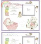 DMC My First Lickle Ted BL209/54 A New Lickle Life Sampler XSD