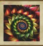StitchX Cross Stitch Designs - Flower Fractal