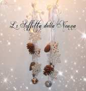 Pinecones and jingle door hanger