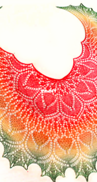 Bizarden Lace Shawl by Anna Victoria - Lily Pond