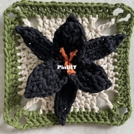 Made by Lisek - Anna Lisek - Halloween Lily Granny Square