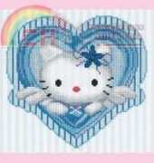 DMC BL653-53 - Hello Kitty - Little Blue Kitty Heart
