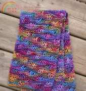 Drop Stitch Scarf by Christine Vogel/  Frazzled Knits-Free
