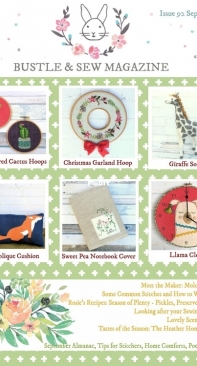 Bustle and Sew Issue 92 September 2018