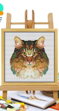 Awesome Pattern Studio - CS2399 - Mandala Norwegian Forest Cat XSD