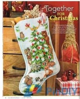 Together for Christmas Stocking by Barbara Sestok from Cross Stitch & Needlework - Winter 2015 XSD