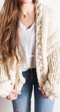 Winter Blues Cardi by Bethany Byman - HappyLoveCo