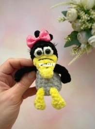 Zheltova Toys - Svetlana Zheltova -  Светлана Желтова - Little Crow Keychain - Вороненок-брелок - Russian