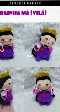Crochet Garage - Evil Queen - Rainha Má Vilã - Portuguese - Translated