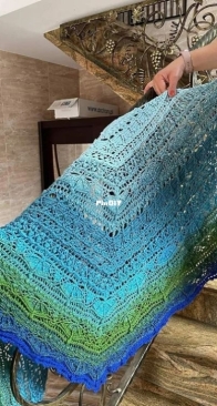 BetiBe crochet - Beata Hirschfeld - Rainy Dreams Scarf