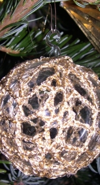 Chrocheted christmas ball
