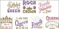 Queen Cards by Emma Congdon from Cross Stitch Crazy 268 PCS + XSD