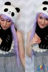 Hello Happy - Lisa - Kawaii panda hugs hat and scarf set