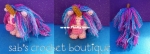 Sabs Crochet Boutique - Sabbikat - Sabrina Hoshko - The Ball Barn Gang - Cotton Candy The Unicorn
