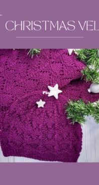 Christmas Velvet Cowl with Beanie by Jolanda Schneider-English.German-Free