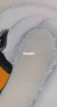 Pillow cover swan