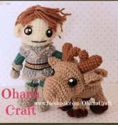 Ohana Craft - Carrie Lu Fowler - Young Kris and Reindeer