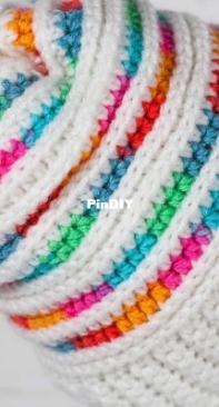 Winding Road Crochet - Lindsey Dale -  Prismatic Crochet Beanie - Free
