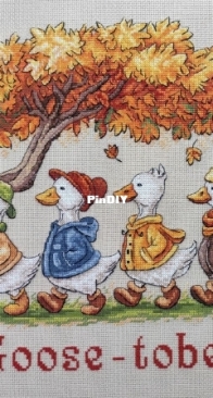 Goose-tober.  Designer Anastasia Ermakova.